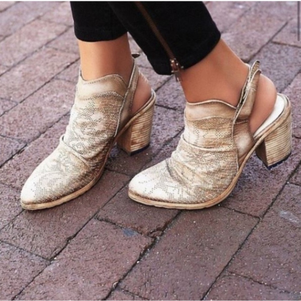 Free People Western Bootie Slingback